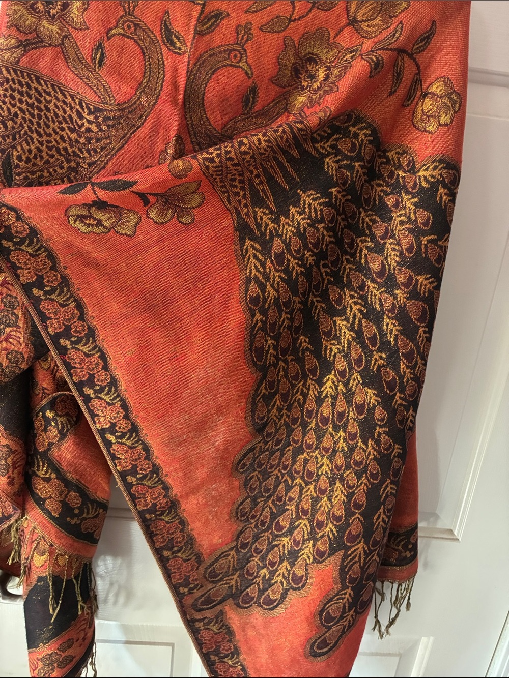 REVERSIBLE SILK BLEND PASHMINA - Picture 3 of 11